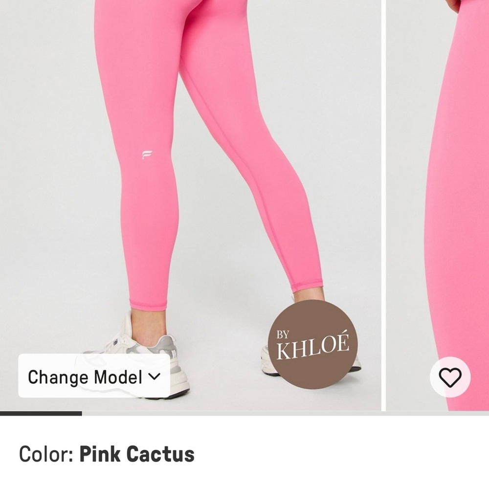 Fabletics Pink Leggings Seamless Athletic Wear